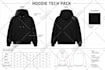 create factory ready fashion and clothing tech pack with technical flats