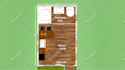 draw 2d floor plan, tiny house, architectural floor plan