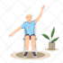 draw exercises, workout, yoga and other vector illustrations for manual, guide