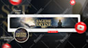 design a luxury youtube banner and logo