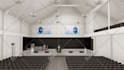 do church plan,3d design render