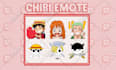 draw cute chibi emotes or badge for twitch kick youtube