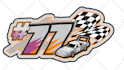 design a logo sticker racing start number