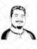 draw black and white funny cartoon line art
