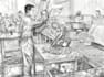draw realistic pencil hand drawing illustration