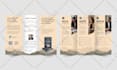 design a clean professional trifold or bifold brochure