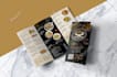 do restaurant menu, takeaway menu, trifold brochure design