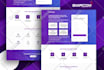 design high quality landing page and web banners