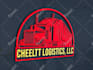 create transport, trucking and logistics logo