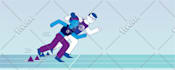create a digital vector flat character or object illustrations