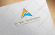 design crypto, cyber security, startup, app, tech and technology logo