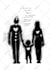 draw black and white funny cartoon illustration