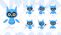 create character or mascot design, cartoon logo, emotes, poses