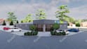 design 3d backyard, landscape, garden,pool,patio,deck design