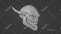 do custom printable 3d mask 3d helmet, wearable 3d armor model for printing