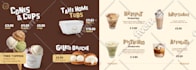 design professional menus, price lists, and branded material for your business