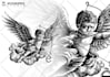 draw a detailed dark art rock gothic illustration