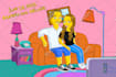 drawing simpsonized custom portrait
