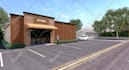 do facade design house, shop, store, cafe, in photorealistic rendering