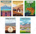 design vintage, retro, and modern travel posters