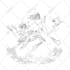 draw black and white sketch or illustration