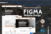 do figma website design, website mockup, figma landing page
