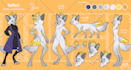 create a reference sheet for your furry character