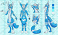 create custom detailed fursona oc and furry reference sheet