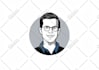 draw minimalist avatar  social media profile picture vector