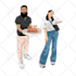 draw your photo to cartoon portrait avatar vector
