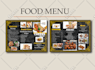 design a creative restaurant menu and digital food menu