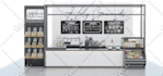 do design and 3d rendering for your cafe and coffee shop