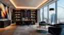 do interior design of commercial restaurant, office, cafe with 3d render
