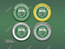 design award, digital, shield, web badge, seal and stamp
