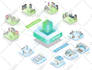 design custom isometric illustration for saas, website, and landing page