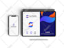 design modern tech, startup, crypto, security technology or app logo
