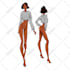 draw fashion sketch, portrait, digital illustration
