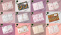 design composition notebook cover, journal, planner and interior pages