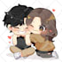 draw cute or kawaii chibi art, cute chibi couple