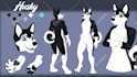 draw your furry ref sheet, fursona reference sheet or oc