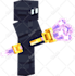 make 3d beautiful weapon in blockbench