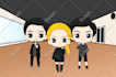 draw chibi character with anime style for mascot, avatar, merchandise