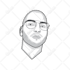 create minimal flat line cartoon portrait illustration face vector avatar of you