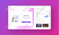 design modern landing page using figma or adobe xd