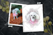 draw a watercolor pet portrait from your photo