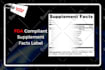 create fda compliant supplement facts label