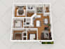 design architectural 2d and 3d floor plan on autocad