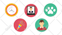 design flat vector icons of your choice
