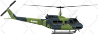 draw aircraft, airplane, helicopter into a vector cartoon