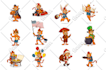 draw cartoon vector mascot character